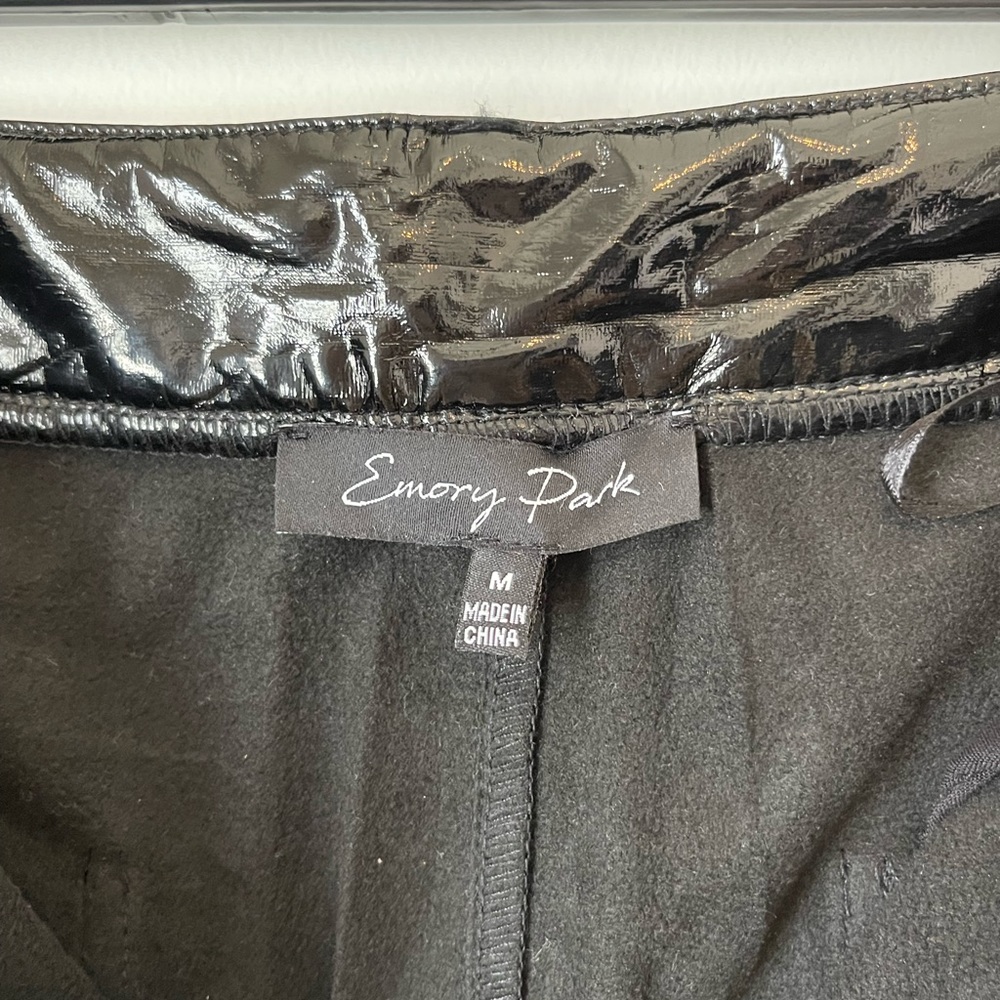Emory Park Black Latex Pants - Picture 3 of 3